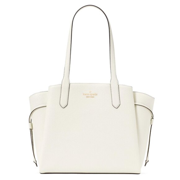 New Kate Spade Dumpling Medium Tote Pebble Leather Meringue - Picture 1 of 5